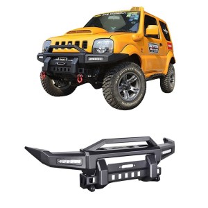 Suzuki-Jimny-Steel-Front-Bumper-with-Winch-Plate-Front-Steel-Guard-Front-Bar-Jimny-Bull-Bar-barolas4x4